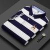 Pánské bavlněné polo s pruhy, Léto 2025 Slim Fit