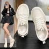 Spring and Autumn New Sports Leisure Ins Leather Soft Sole Single Shoes Student Board Shoes