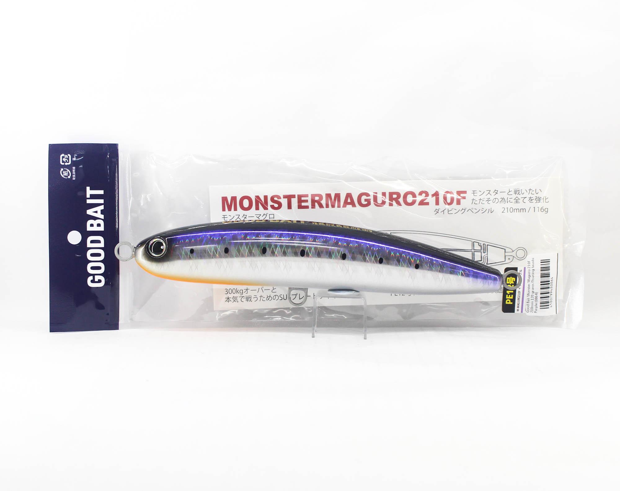 Good Bait Monster Maguro 210F 210mm 120 grams Floating Iwashi Purple (0864)