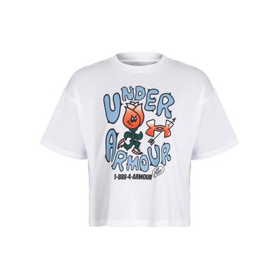 Loose Fit Graphic Print Training T-Shirt Women Tops White 1379949-100