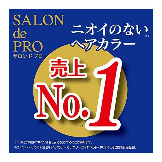 Salon De Pro Gray Hair Dye Unscented Hair Color Quick Dye Cream 7 Deep Dark Brown [Quasi-drug]