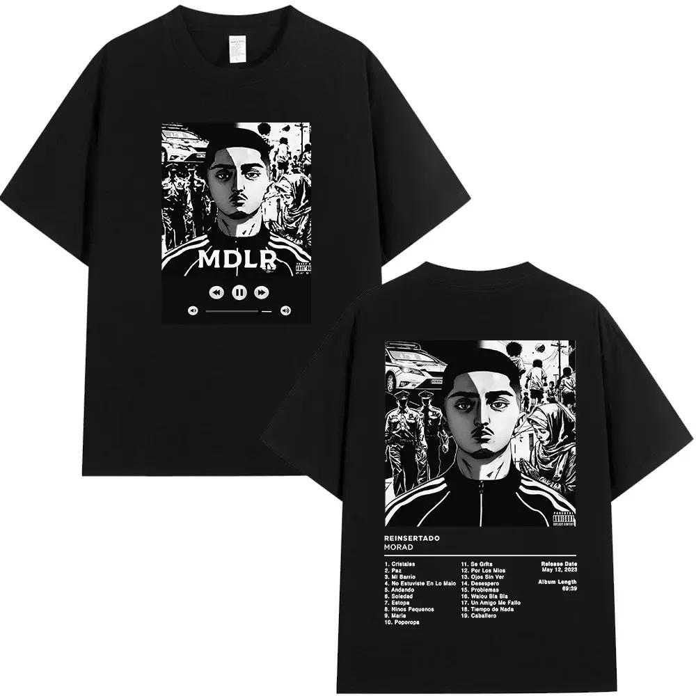 Rapper Morad MDLR Tour Album T Shirt Unisexs Unisex High Quality Cotton Tee Shirt Fashion Hip Hop Short Sleeve Tshirts Streetwear