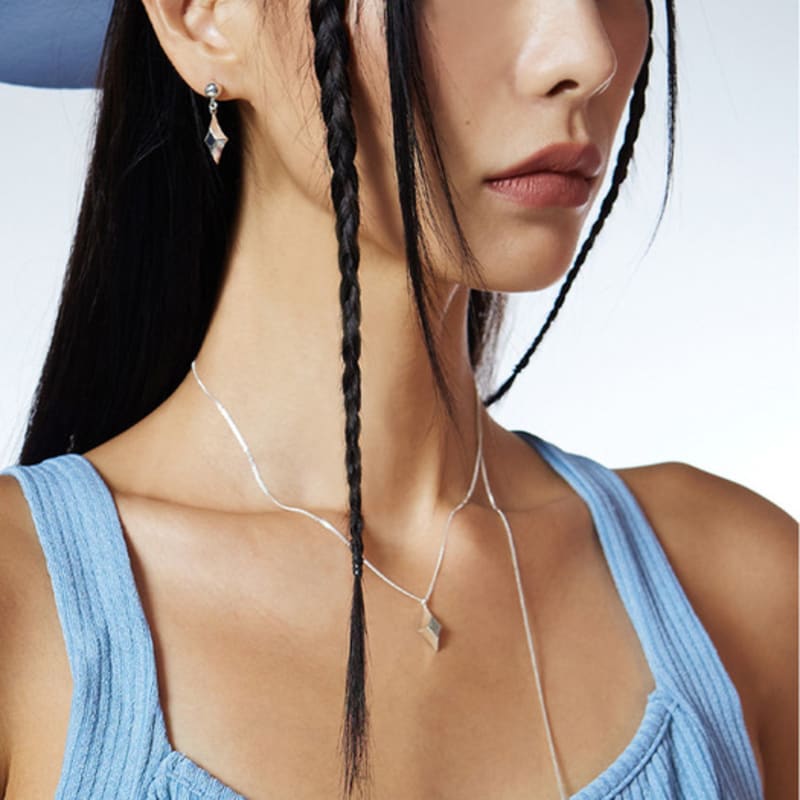 NIMBUS New Shine Star Drop Ball Medal Necklace