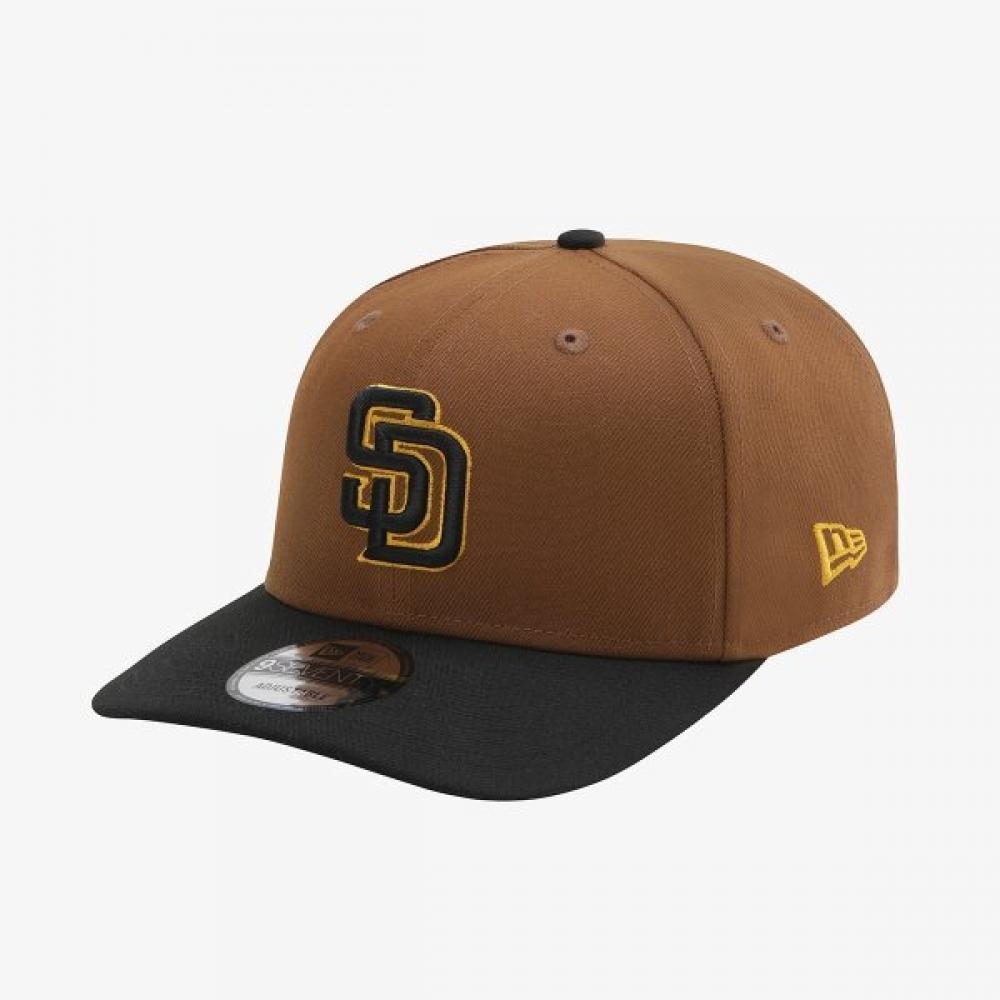 New Era San Diego Padres Snapback Peanut Black 15131642 FREE(OSFM)
