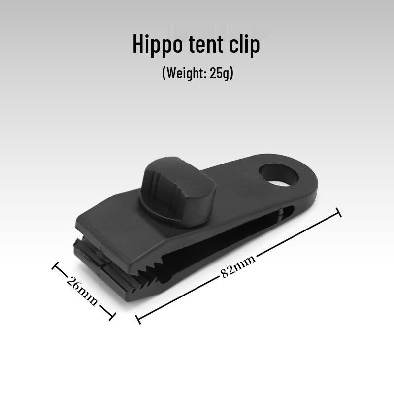 

Outdoor Tent Windproof Plastic Clip for Awnings - Large Multi-Person Tent Fastener Black (PP material)