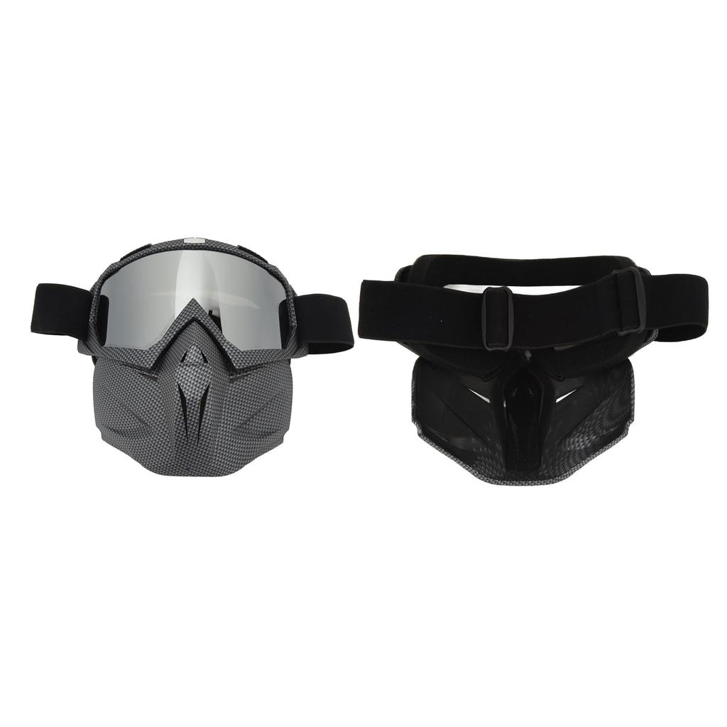 Motorcycle Face Mask Goggles Dust Wind UV Proof Riding Glasses Closed Removable Protective Glasses