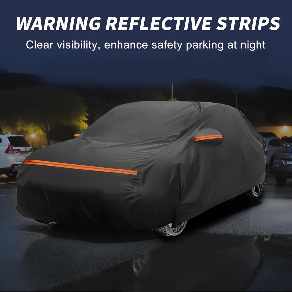 X AUTOHAUX Car Body Cover for Honda New Waterproof Fabric Lightweight and Comfortable for Paint Seat Door Windbreak and Storage Sun Rainy Season