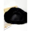 1pc Women's Winter Plush Bucket Hat, Women's Fashionable Thick Hat, Winter Warm Hat, Can Be Paired With Wool Coat, Winter Clothing Winter Outfits