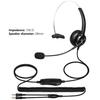 H300 Zákaznický servisní headset Bezeztrátová redukce šumu Prodyšný 3,5mm RJ9 MIC Dlouhý kabel Sluchátka pro call centrum pro telemarketing