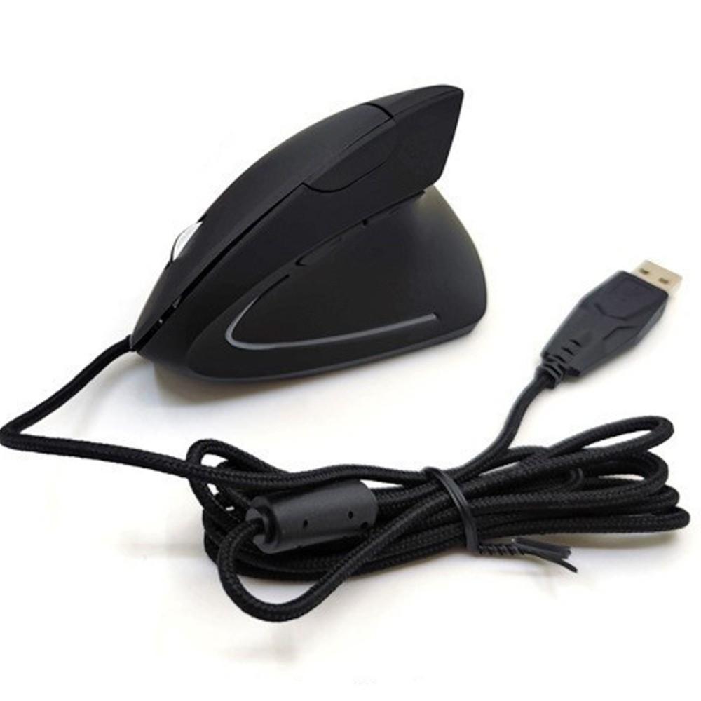 Luminous Vertical Mouse Silent Computer Mice Multifunction Vertical Wired Mouse  E-sports Gamer