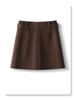 2025 Coffee Wool A-line High-waisted Slim-fitting Skirt for Petite Women’s Winter Collection