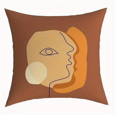 Home Decor Abstract Artistic Cushion Covers with Geometric Prints Pattern Cushion Cover Suitable for Sofa Bedroom Car Pillow