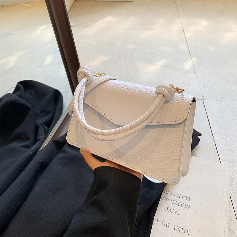 Stylish Retro Chic Small Shoulder Bag For Women In Black Purple White Pink Brown Colors