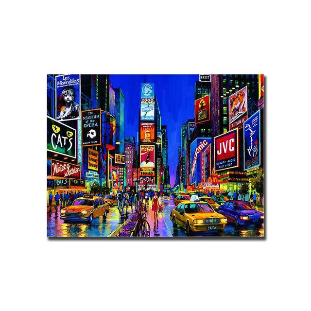 Modern New York City Prints Canvas Art Painting for Room Decoration Oil Painting Paris Street Poster Home Wall Decor Cuadros