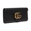 Gucci GG Marmont Leather Wallet Women's Black 400586-A7M0T-1000