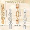 4Pcs Vintage Style Adjustable Waist Clips for Women, Metal Brooch Pins for Dress, Sweater & Shawl