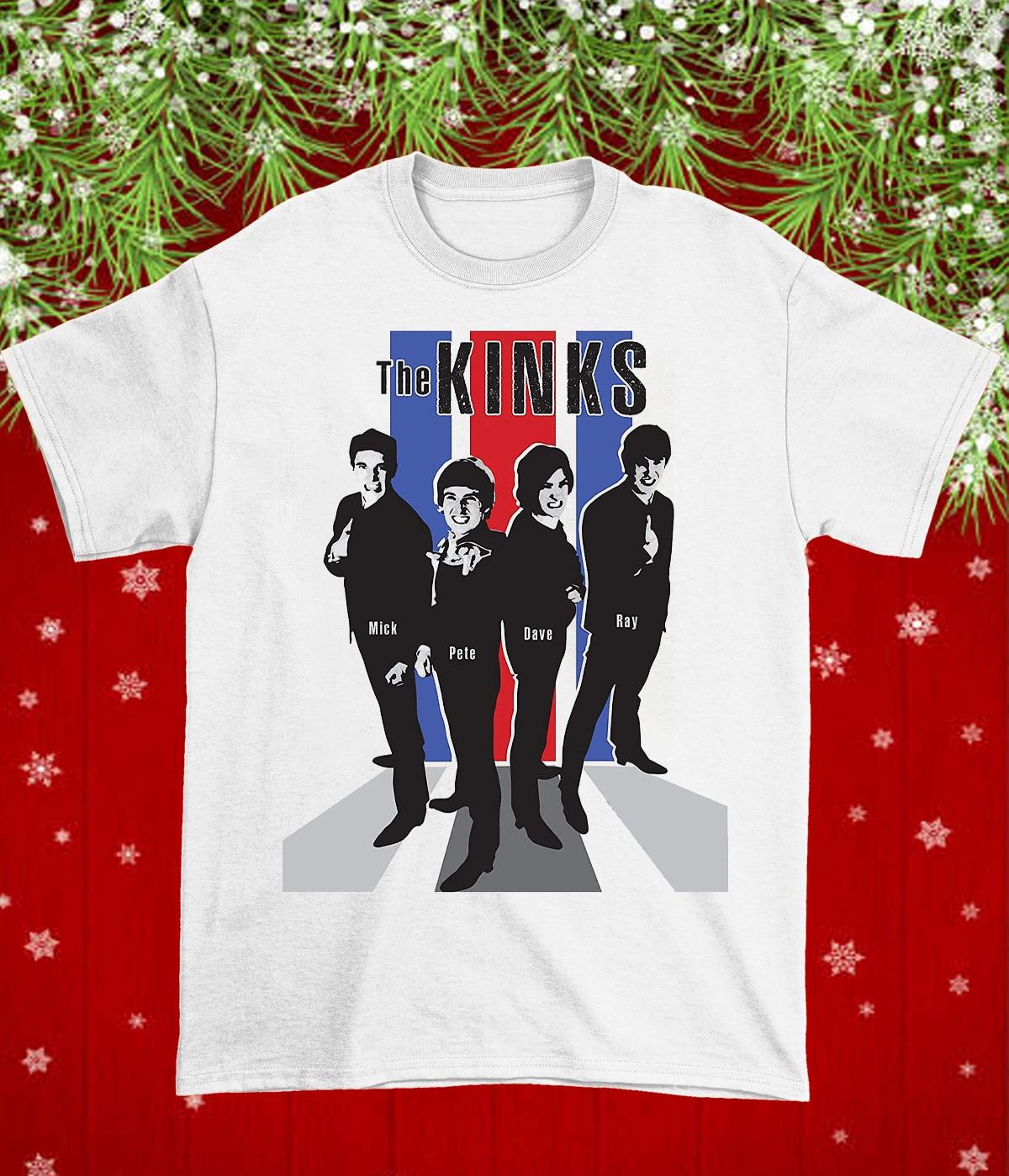 The Kinks White Cotton Shirt Full size S-5XL Xmas Gift Fans HT721 S