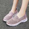 New Low-top Shallow Mouth Lightweight Mesh Breathable Comfortable Mother's Shoes Solid Color Simple Fashion Flat Shoes for Women