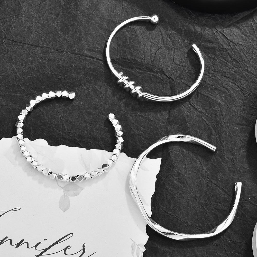 Spanish Broken Silver, A Few Pairs Of Hands, Personalized Niche Design Set, Stacked Bracelet Accessories