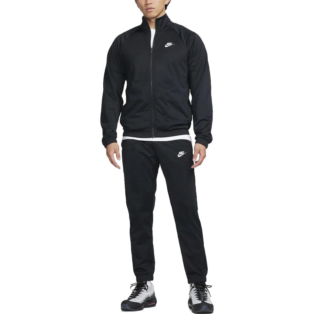 Nike Logo Print Zip-Up Collar Long Sleeve Jacket Men Jacket Black FB7352-010