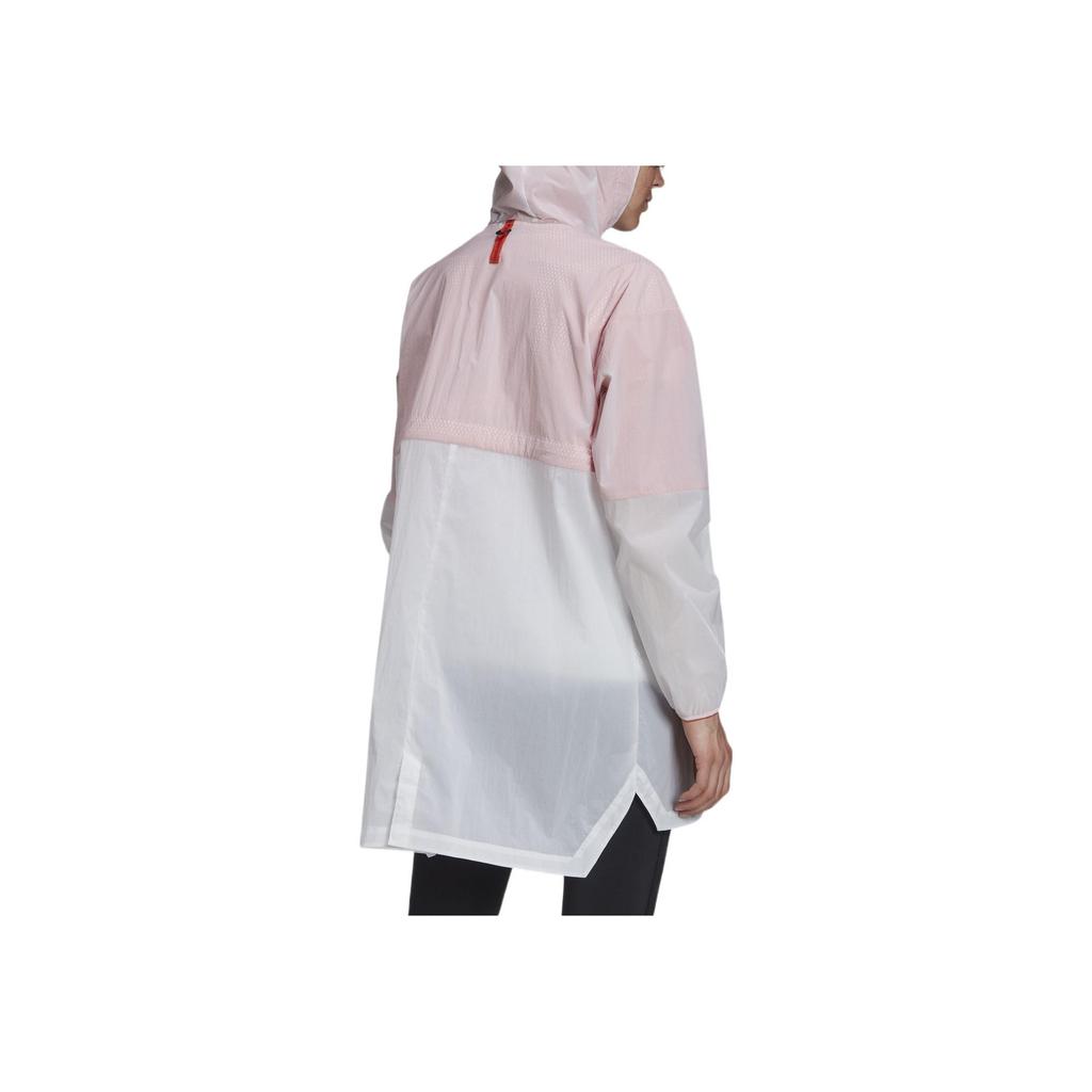 Adidas Color Block Hooded Jacket With Side Slits Women Jackets White FT7932