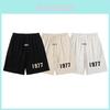 Shorts de Algodão Vintage com Cordão Fear Of God Fog Temporada 8 Para Adolescentes Casuais