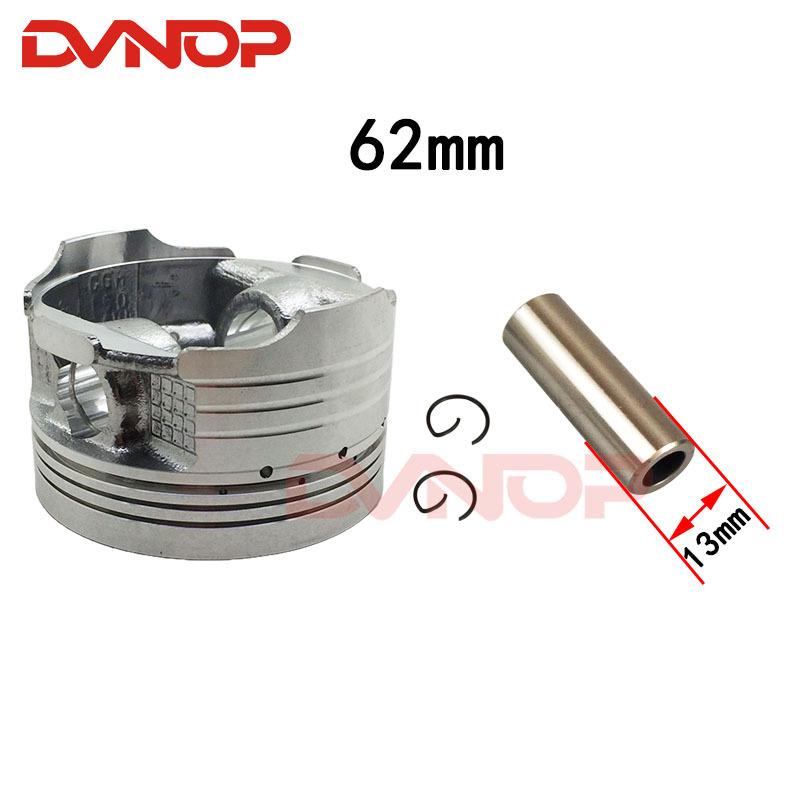 Motorcycle 62 mm Piston 13 mm Pin Ring Set Kit Assembly For HONDA CG150 CGH150 ZJ150 Irbis GS150 150cc