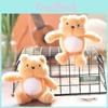 Plush Bear Keychain Soft Short Plush Toy For Kids And Teens