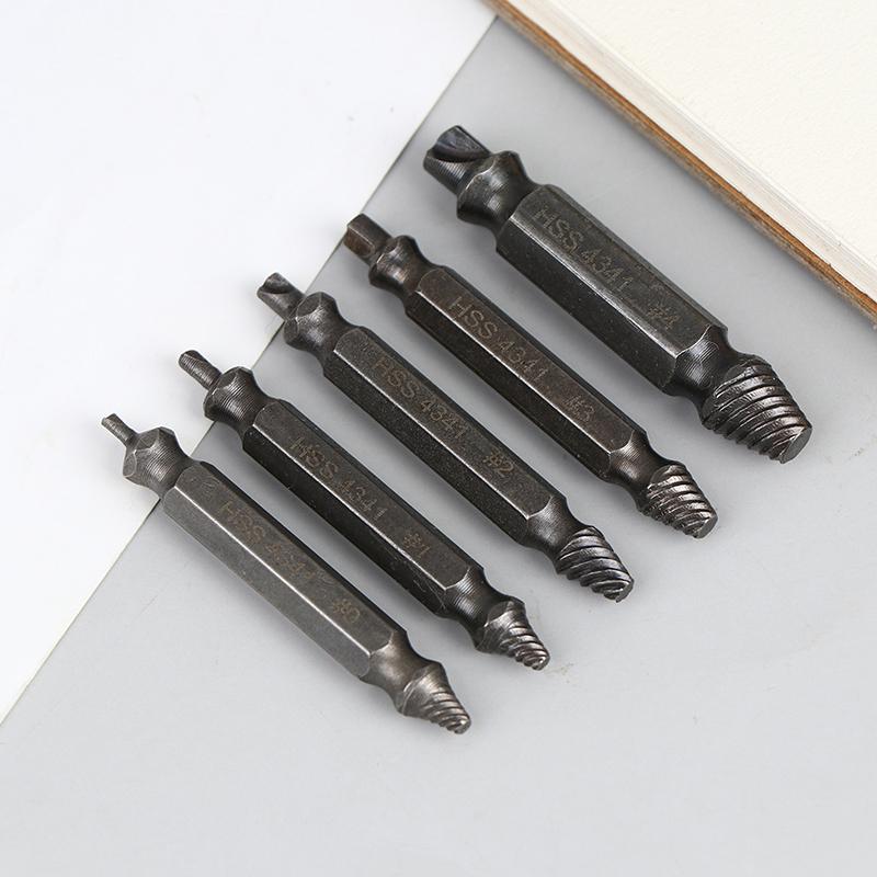 4/5 Stück Mehrzahn-Extraktorbohrer Gebrochener Beschädigter Schraubenextraktor Bohrer Speed Out Bolzenextraktor Bolzenbolzenentferner Werkzeuge