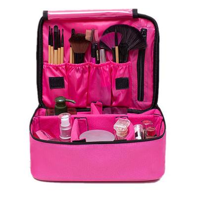 Kosmetiktasche Verstellbarer Trenner Wasserdicht Stoßfest Große Kapazität Tragbar Make-up Toilettenartikel Tasche für Reisen