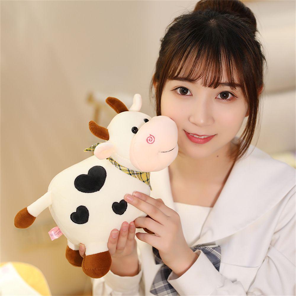 Animals Smile Cow Soft Stuffed Toy Cow Plush Toy Bull Plush Doll Animal Plush Doll Cattle Plush Toy