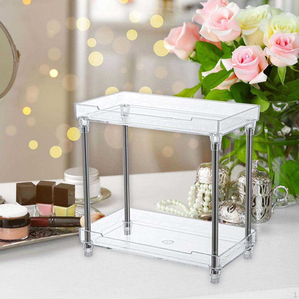 Badezimmer-Arbeitsplatten-Organizer, Make-up-Organizer, Hautpflege-Regal, stehend