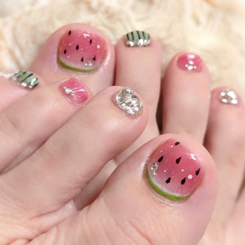 

Summer Watermelon Wearable Toe Nail Art Patches