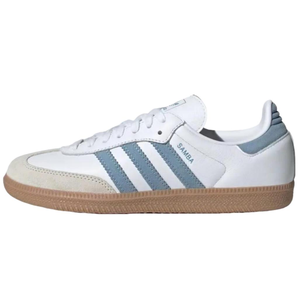 adidas originals SAMBA  White Alumina Ash Blue JS1391 Women's Size