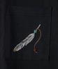 Holliseon Lawrence Short Embroidery T-Shirt Black