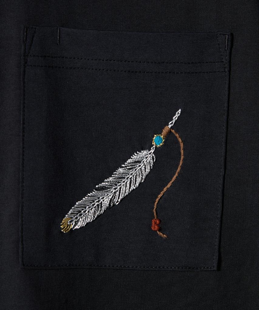 Holliseon Lawrence Short Embroidery T-Shirt Black