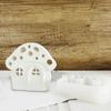 Mushroom House Candle Holder Silicone Mold 3D Houses Making Supplies Plaster Concrete Resin Candlestick Casting Molds