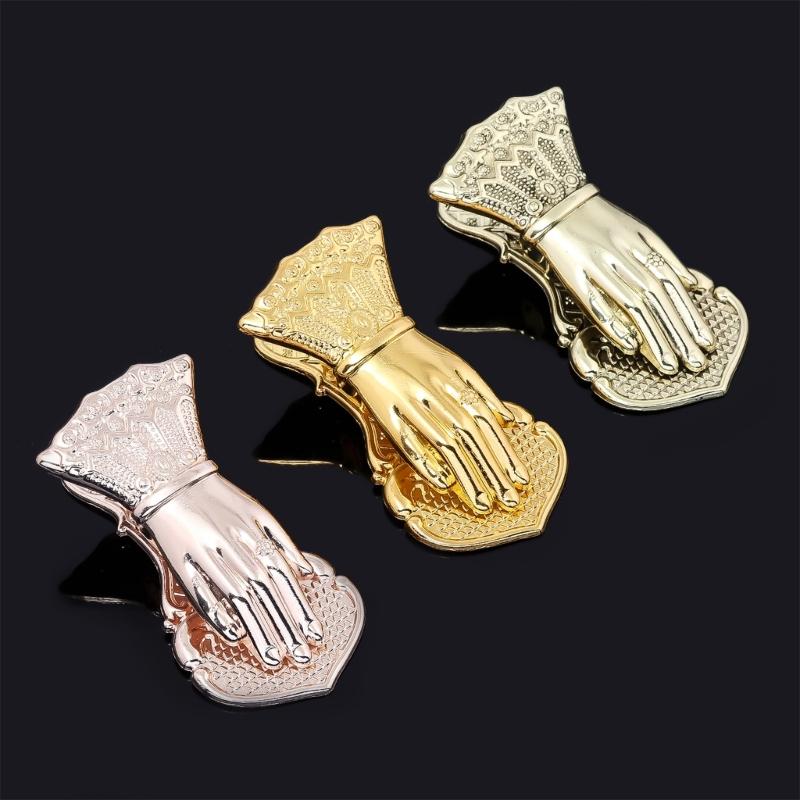 Vintage Bookmarks Hand Shape Metal Bookmarks Page Holder Clip Decorative Paper Clip for Reading Scrapbooking Journaling