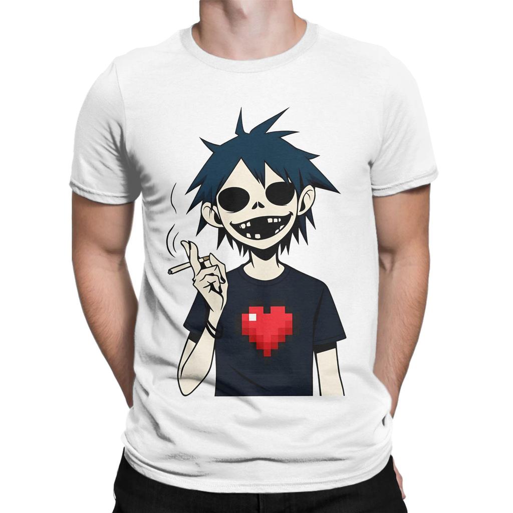 Art Lover Graphic 100 Cotton Tshirt Gorillaz Tops Tees For Unisex