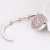 Rhinestone Eiffel Folding Purse Bag Hanger Handbag Hook Holder Safer