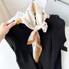 Korean Decorative Scarf Scarf Summer Scarf Square Scarf High-end Thin Style Xiliya Printed Square Scarf Tied Hair Strap