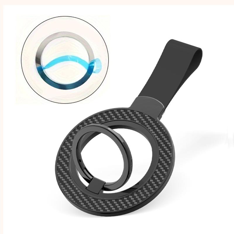 

Double-side Magnetic Phone Holder for Magsafe Cellphones Strong Magnet Stand 360° Finger Ring Bracket for iPhone 17 16 15 Xiaomi