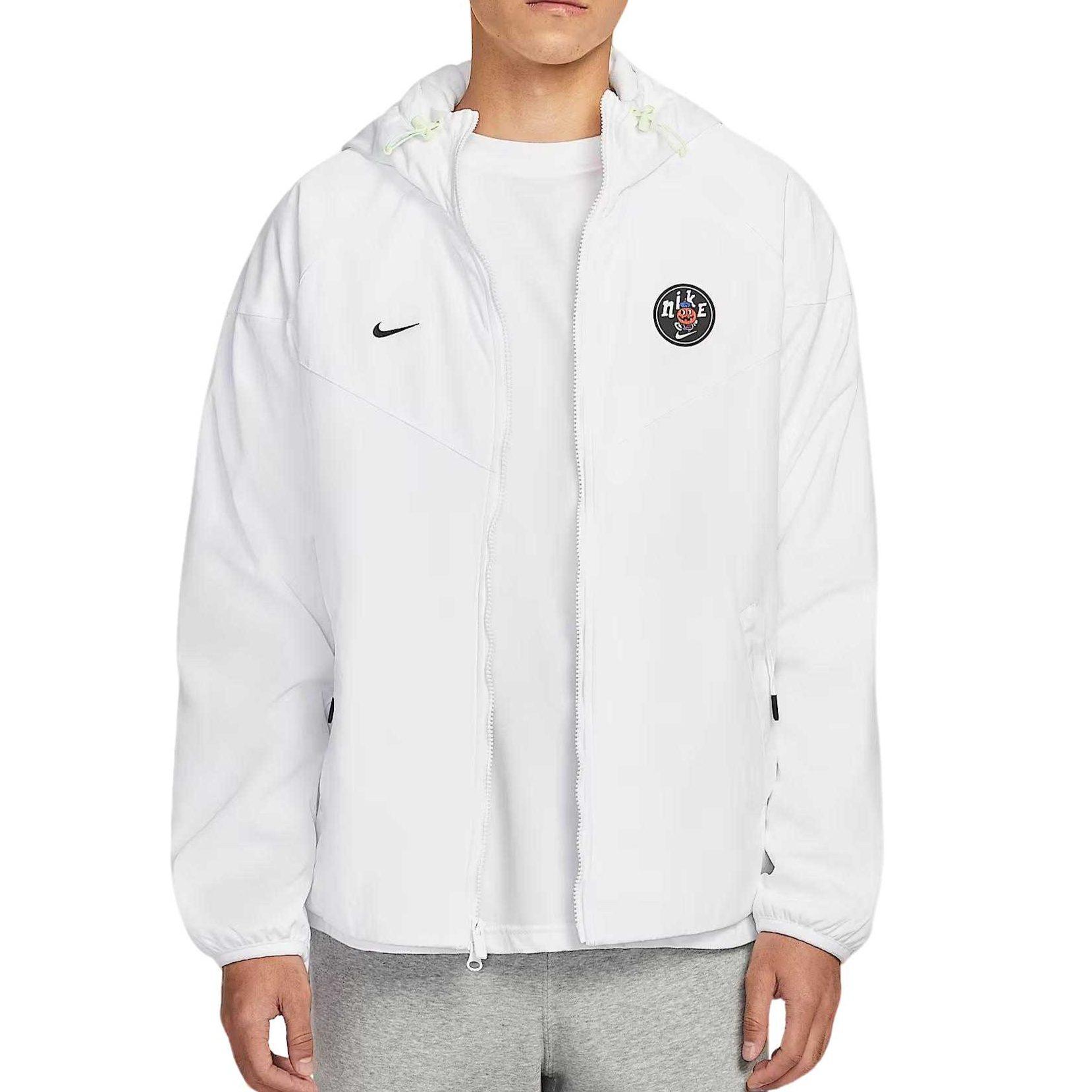 Nike Sportswear Jackets Men`s White Hooded