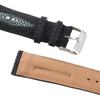 [Revetta] Stingray Leather Watch Band/Strap, Black, 19mm, with Spring Bars and Spring Bar Removal Tool [090-1stb19-1-1]
