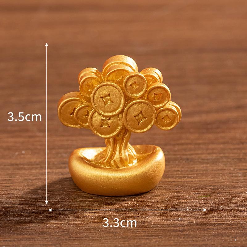 Ornament Creativ Zodia Cal Norocos Tradițional Statuetă pentru Casă Lingou Poate fi Rotit Decor pentru Casă Decor pentru Birou