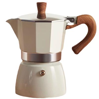 Round Bottom Moka Pot Single Valve Household Small Coffee Pot Coffee Brewing Hand Brewing Pot Set Espresso Style Coffee Coffee Utensils