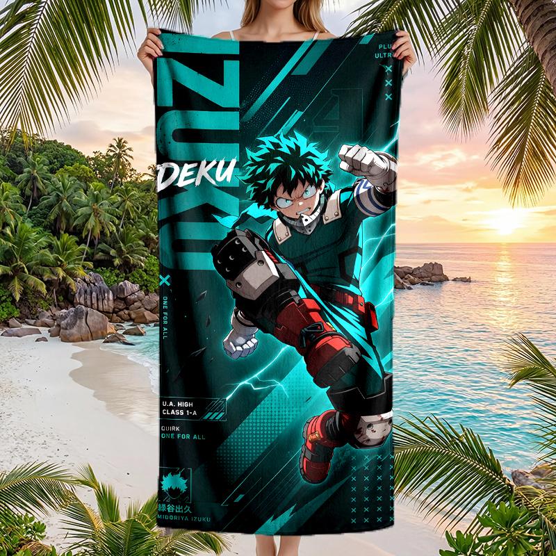 Deku Fashion Beach Towel: Ideal for Summer Adventures Soft, absorbent and quick drying suitable for swimming and bathing