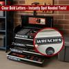 PVC Magnetic Toolbox Labels Easy Identification Tool Box Labels New Reusable Tags  General Tool Box