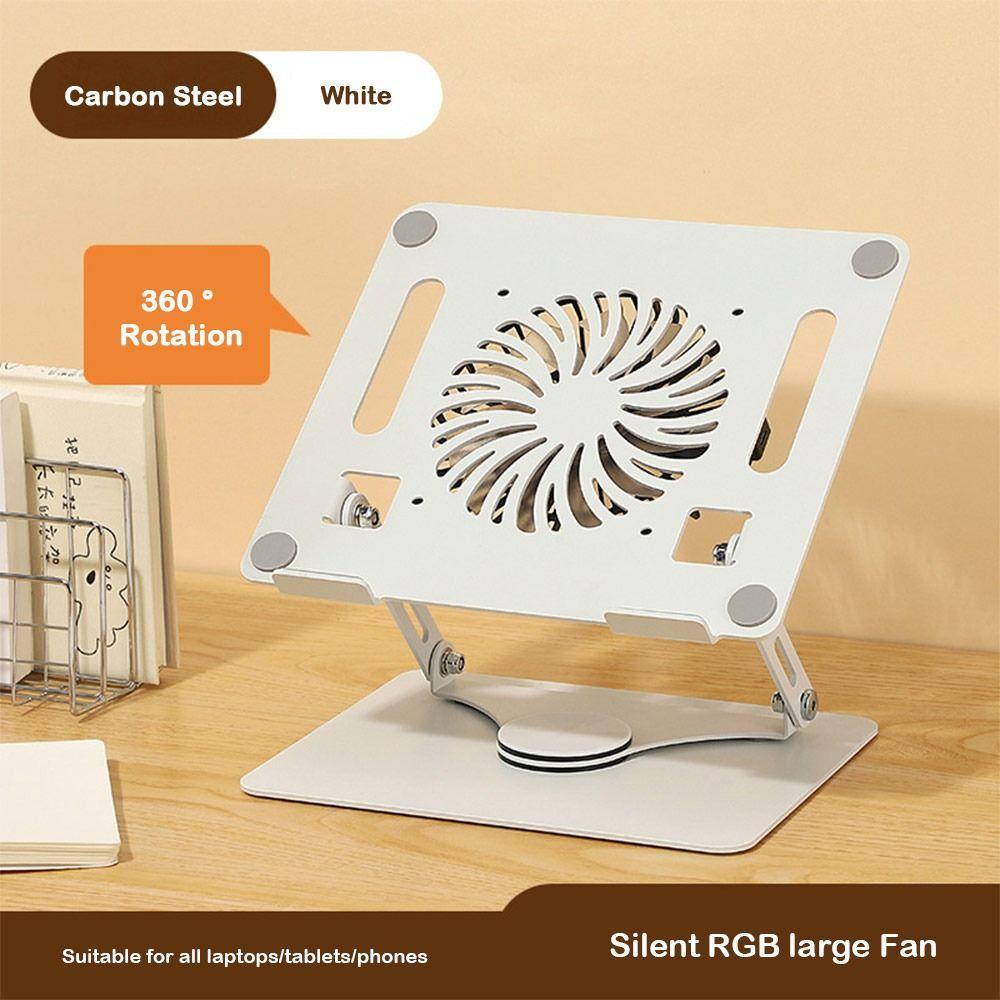 Aluminum Notebook Holder 360-degree Rotation Laptop Riser Durable Laptop Stand for Desk