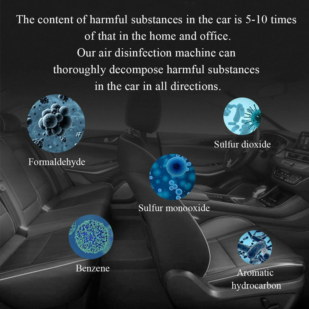 New Portable Ozone Generator Deodorizer Sterilization Air Purifier Mini Ozone Machine USB Rechargeable For Home Car Clear Odor